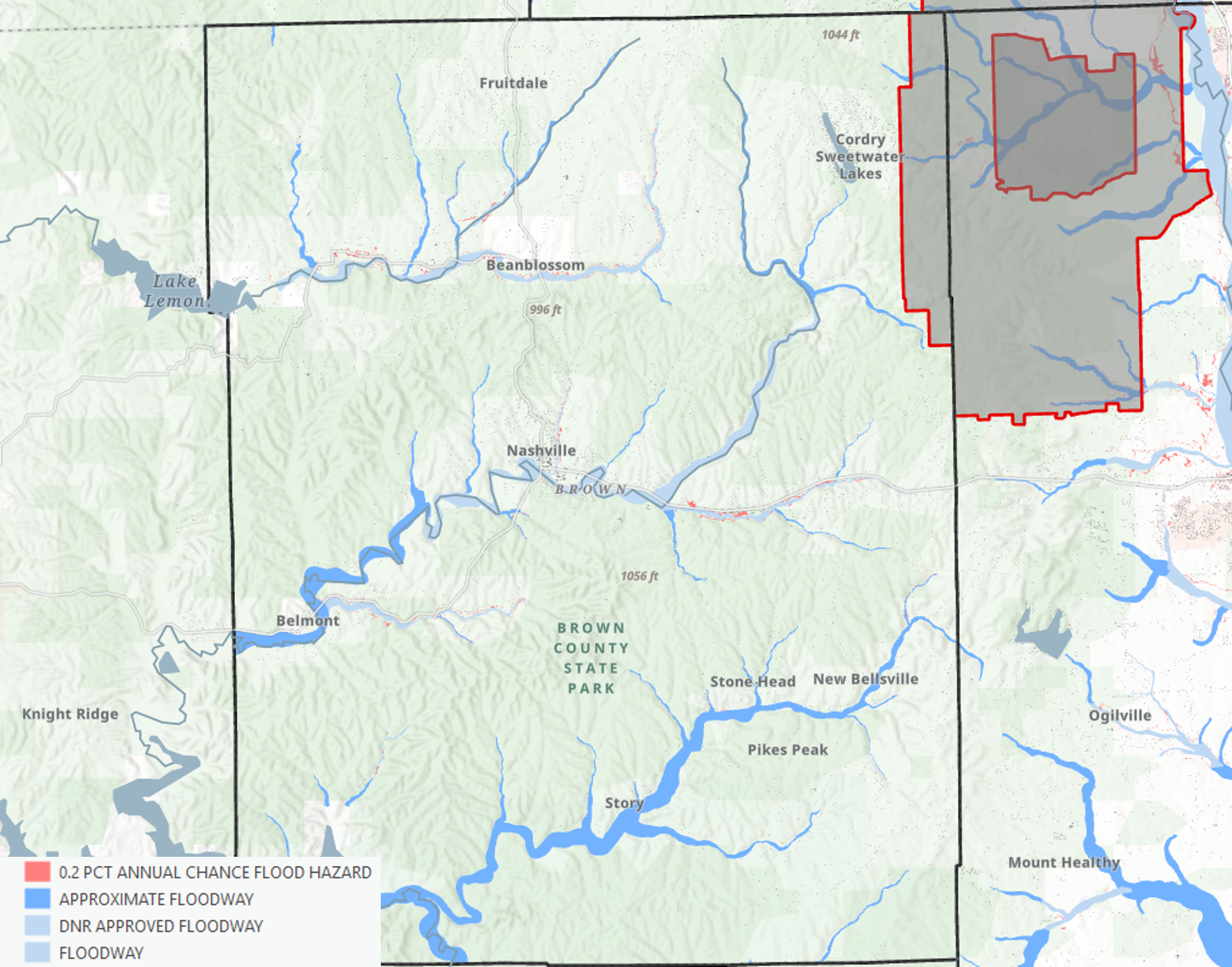 Brown County Floodplain Map